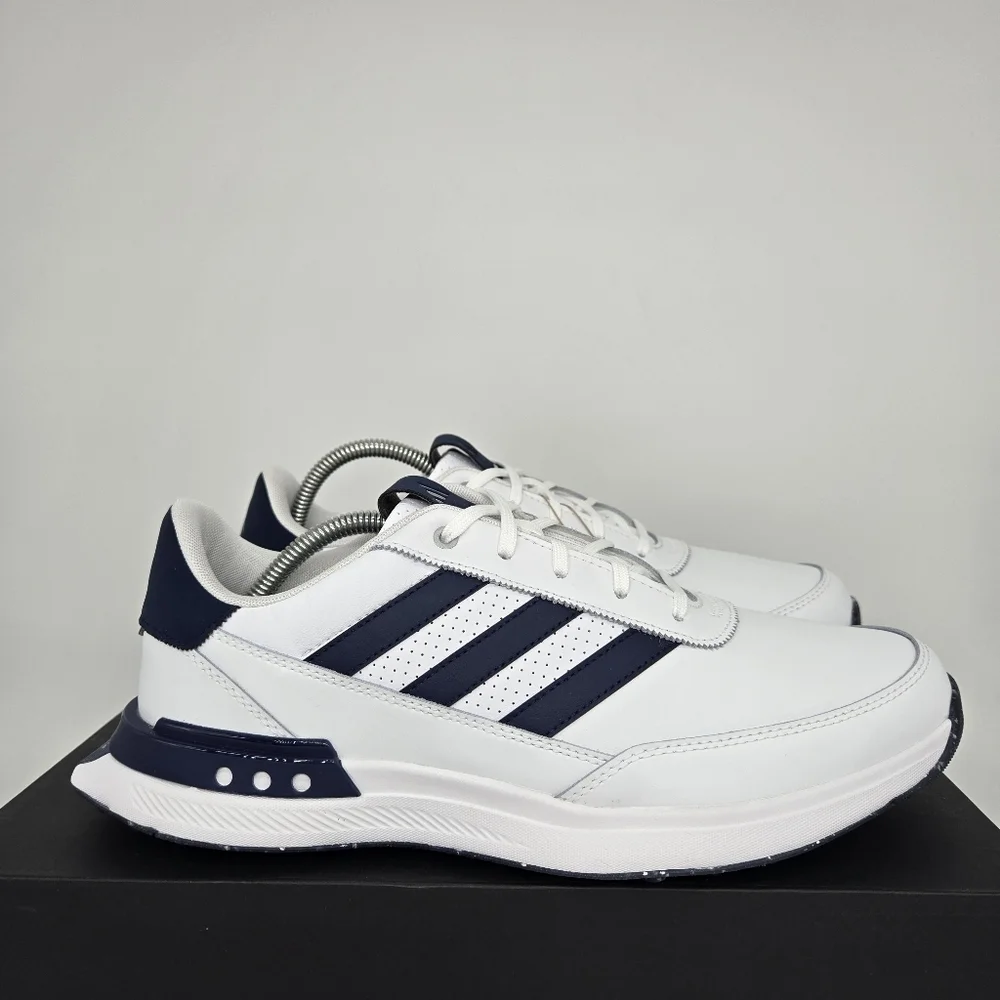 New adidas S2G Spikeless Leather 24 Golf White Navy Men's Shoes Size 13